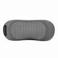3-in-1 Triple Fusion Back Massager, Electric Lumbar Support Pillow with Dynamic Stretching, Heat & Vibration - Memory Foam Cushion for Bed, Chair & Office, Grey