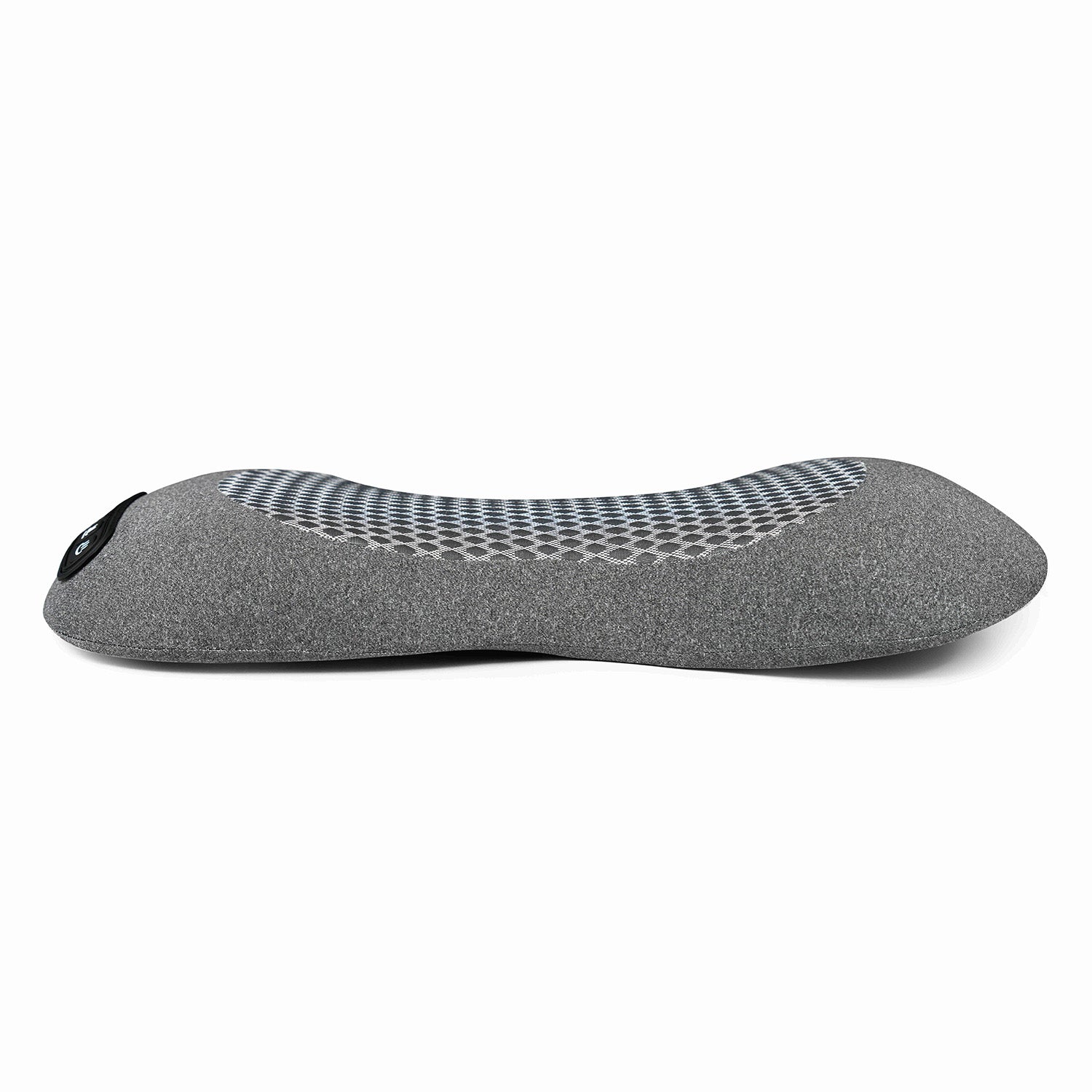3-in-1 Triple Fusion Back Massager, Electric Lumbar Support Pillow with Dynamic Stretching, Heat & Vibration - Memory Foam Cushion for Bed, Chair & Office, Grey