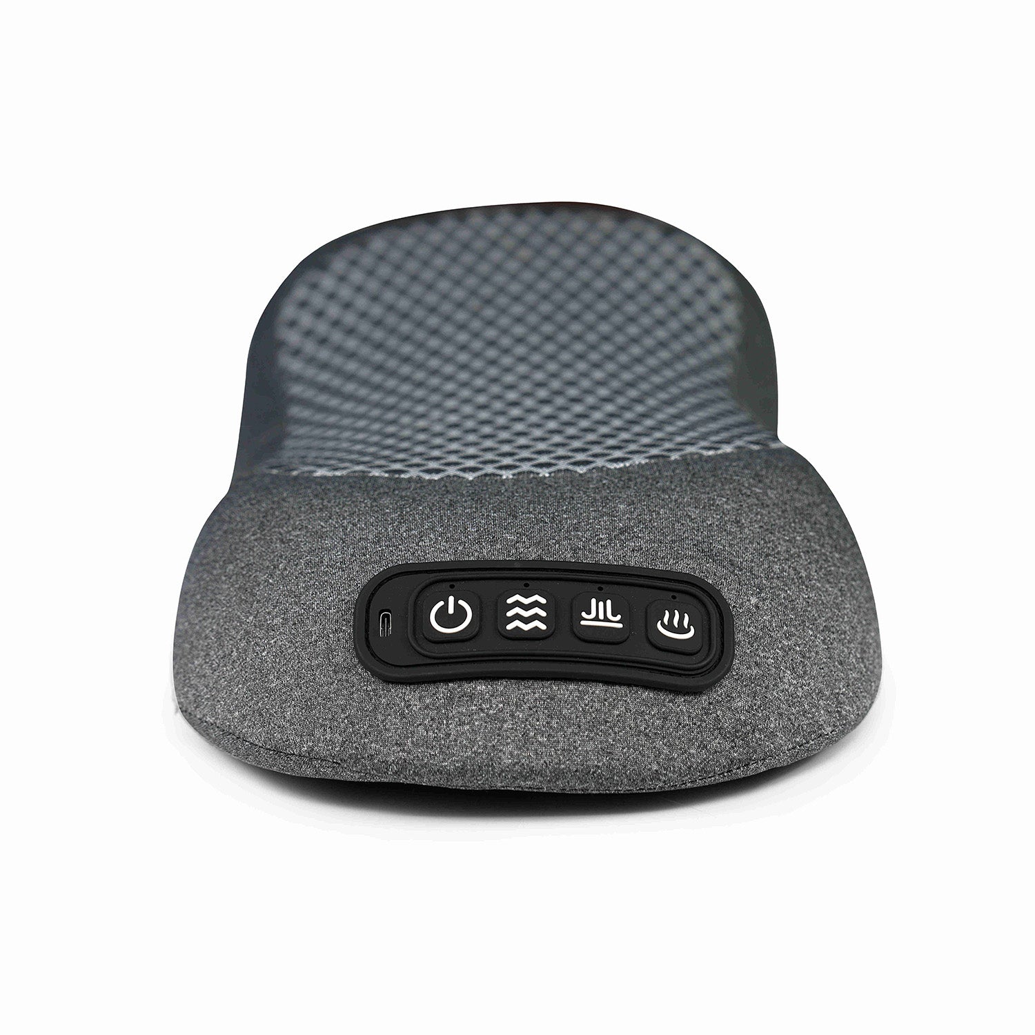 3-in-1 Triple Fusion Back Massager, Electric Lumbar Support Pillow with Dynamic Stretching, Heat & Vibration - Memory Foam Cushion for Bed, Chair & Office, Grey