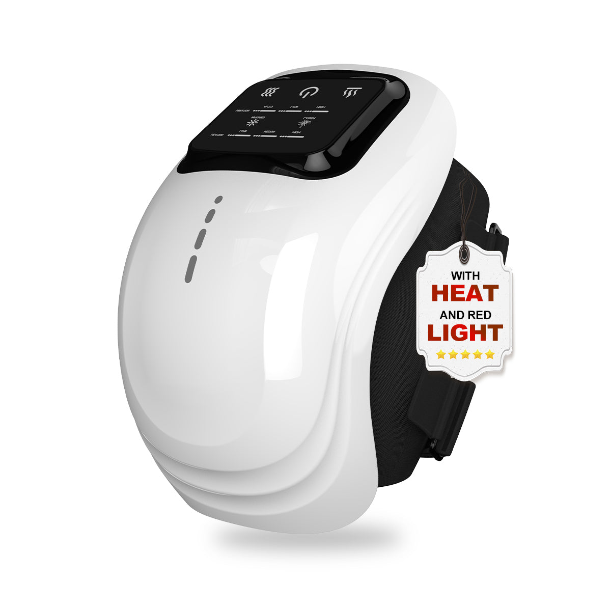 Knee Massager Smart with Heat, Red Light and Massage Therapy, 3 Vibration Modes and 3 Heating Levels, 2026 Updated Edition, LED Vitality Joints Knee Massager, Gifts for Grandma & Grandpa